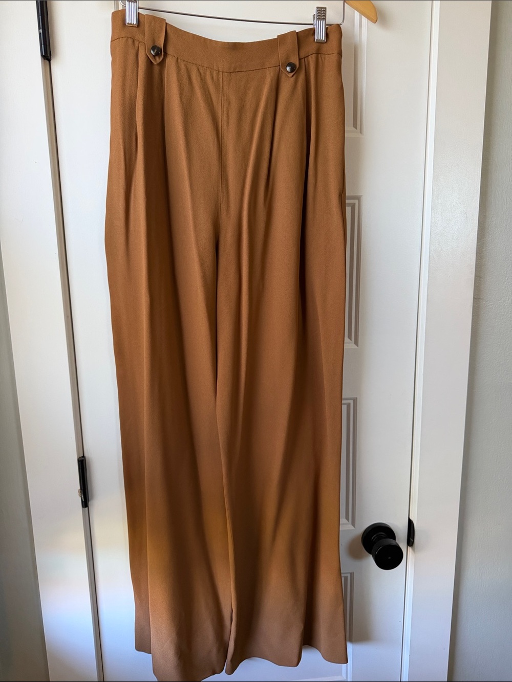 Women's Wide-Leg Dress Pants in Camel